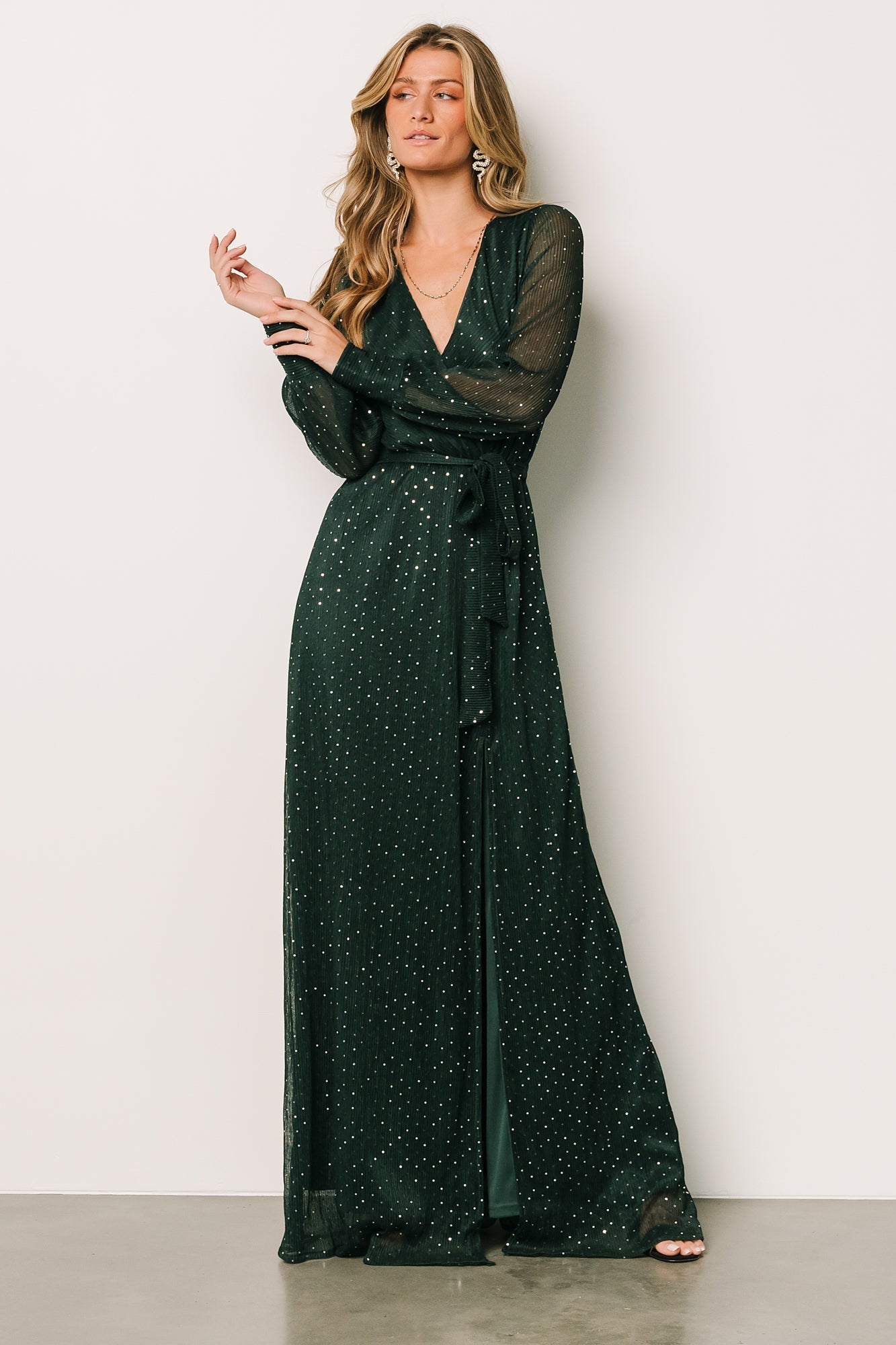 Abigail Sparkle Gown | Emerald