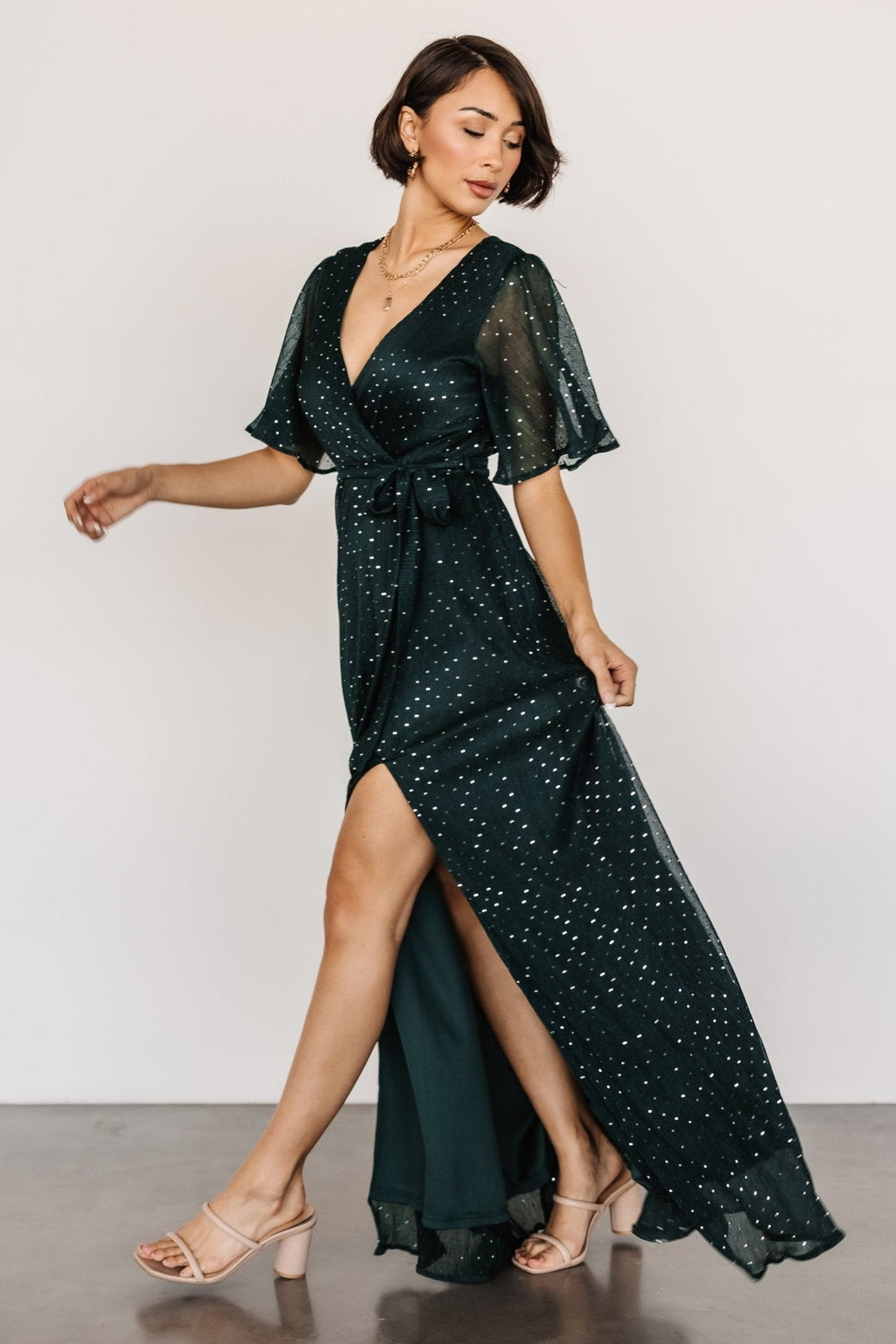 Grace Sparkle Gown | Emerald