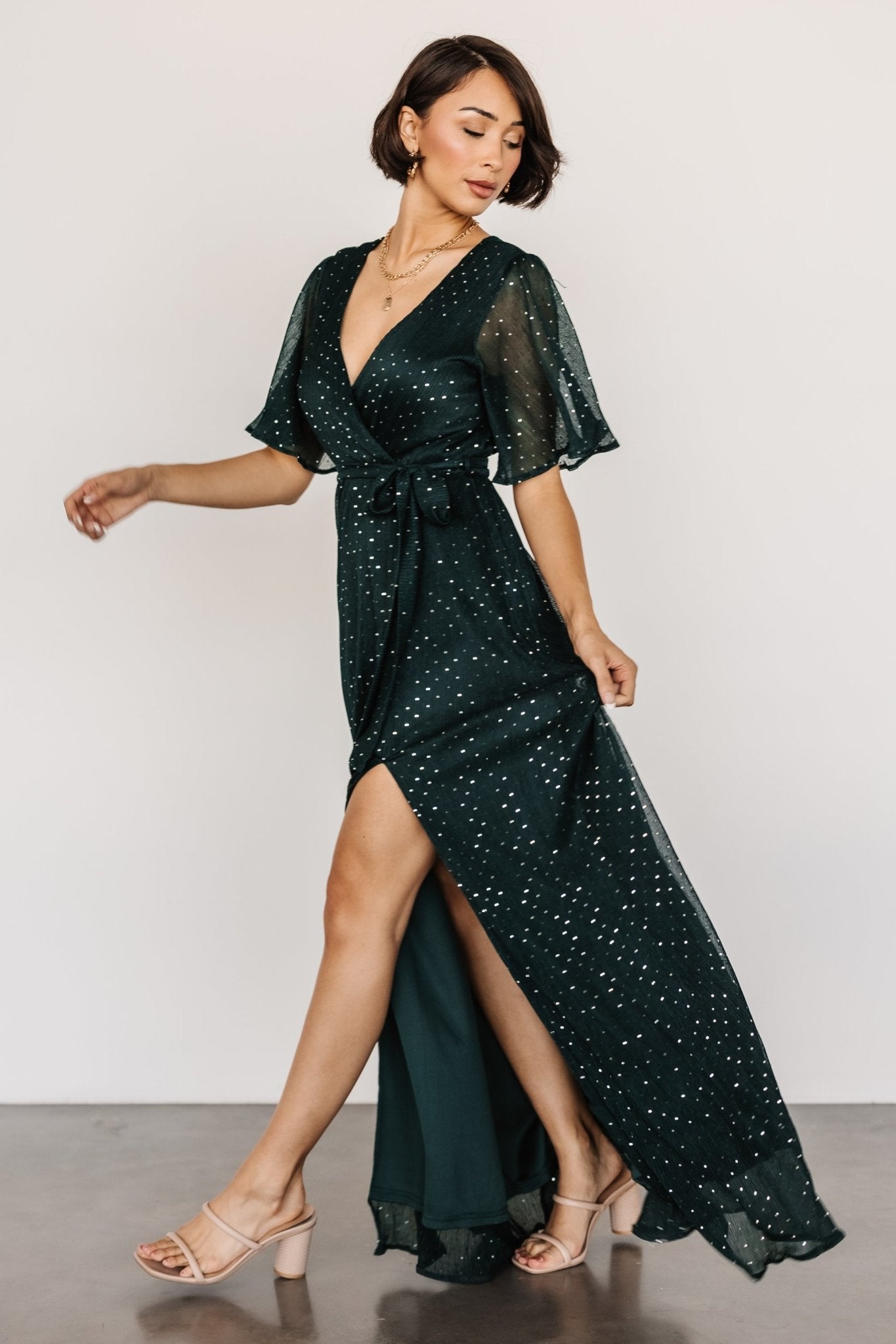 Grace Sparkle Gown | Emerald