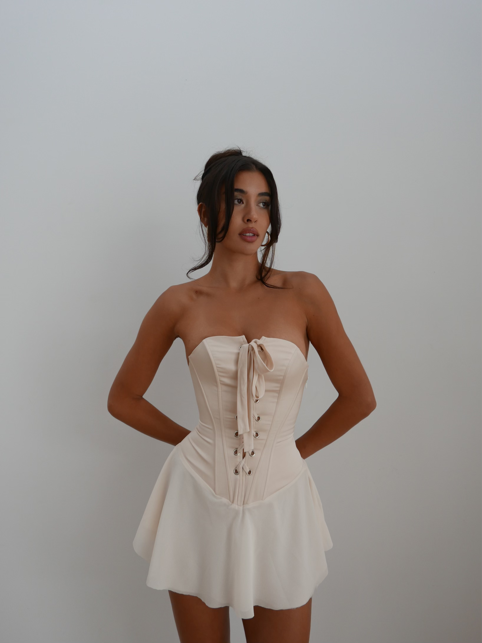 Livia Corset Dress - Beige🎁 2024 New Party Evening Dresses