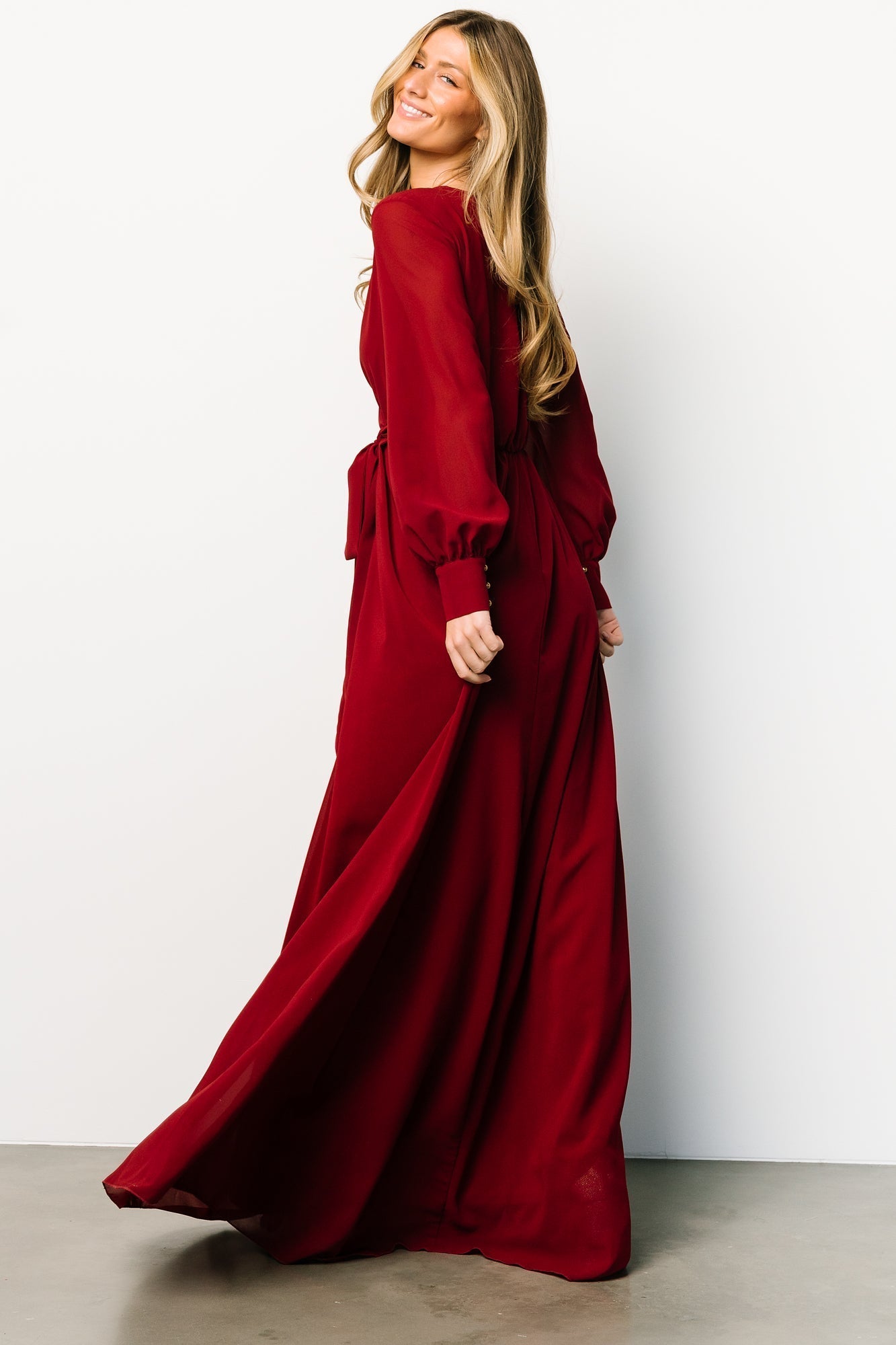 Lydia Maxi Dress | Burgundy