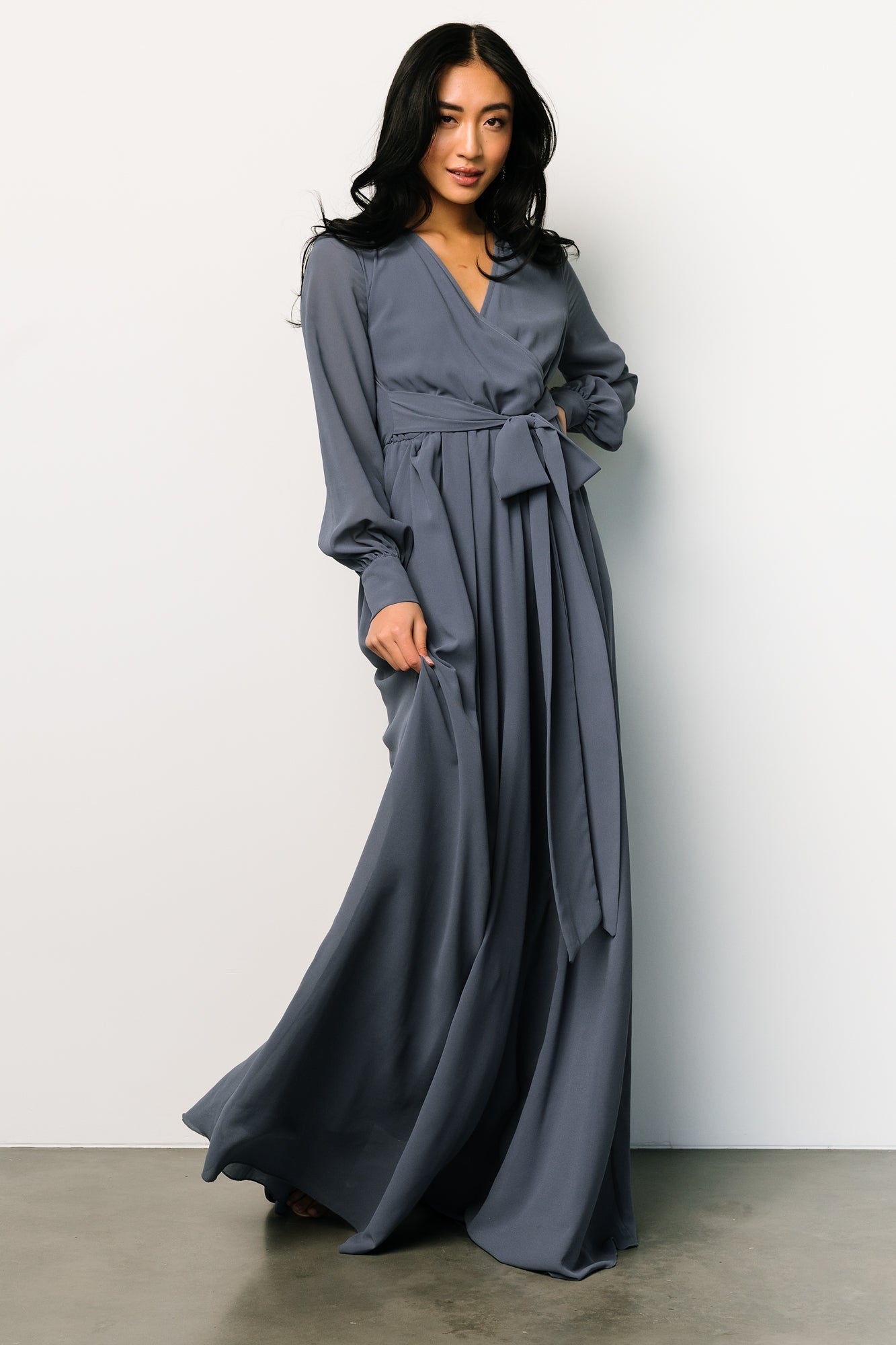 Lydia Maxi Dress | Slate Blue